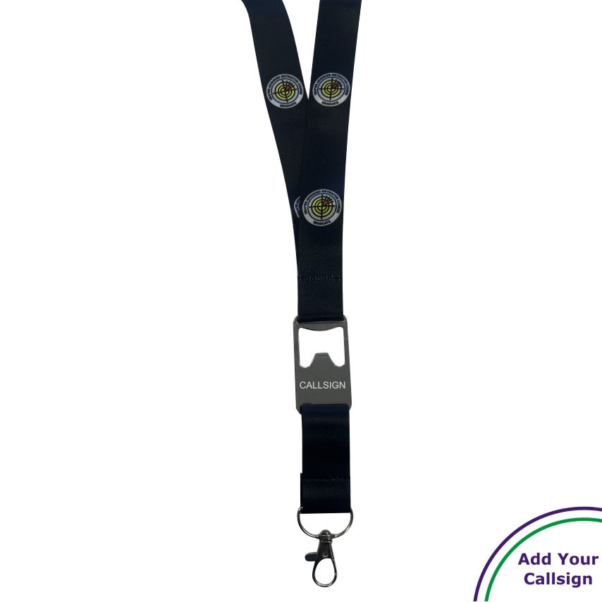 Advanced Instructor Course (AIC) Patch Branded Lanyard with personalized callsign option