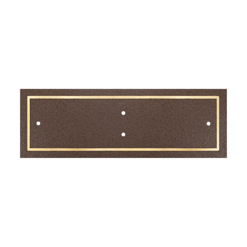 BRONZE MEMORIAL SIGN W/MOUNTING SCREWS