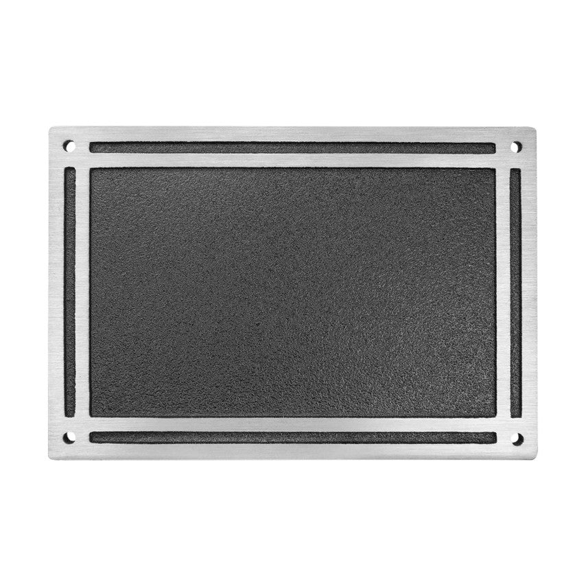 SILVER MEMORIAL SIGN W/MOUNTING SCREWS - 0