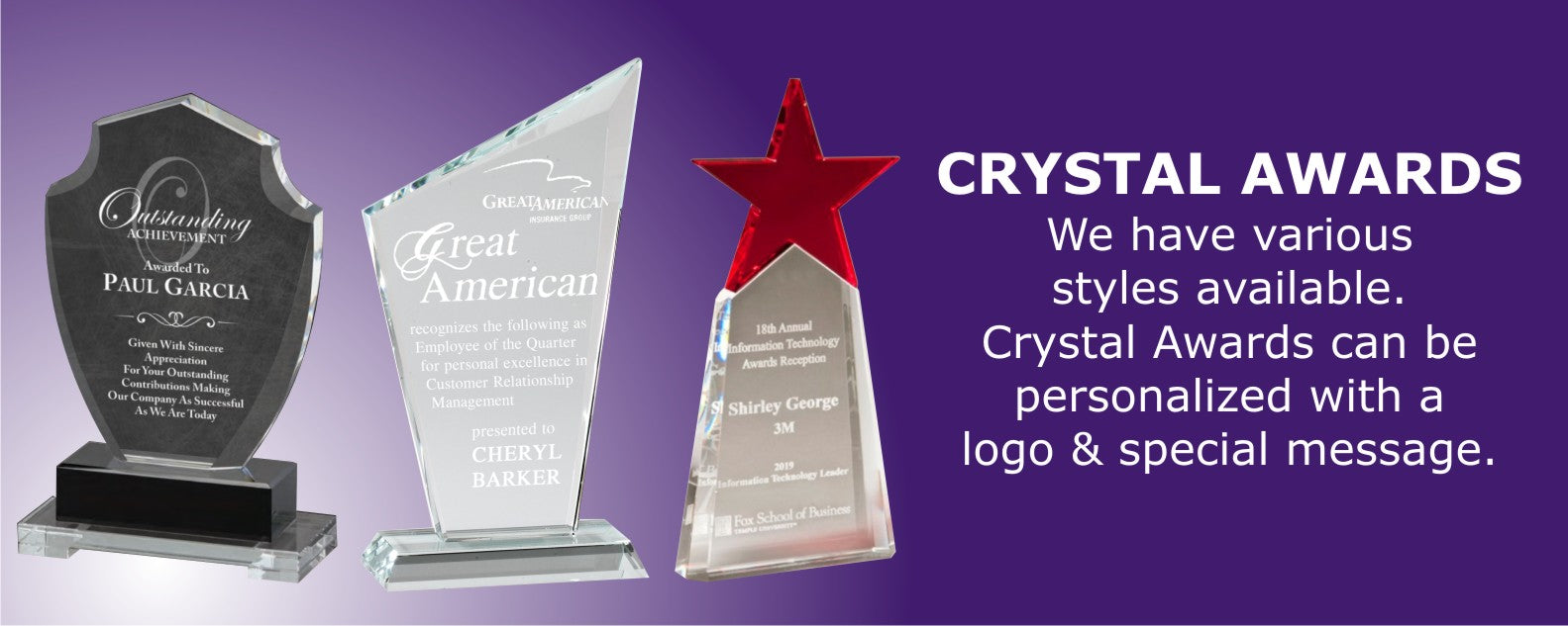 Crystal awards