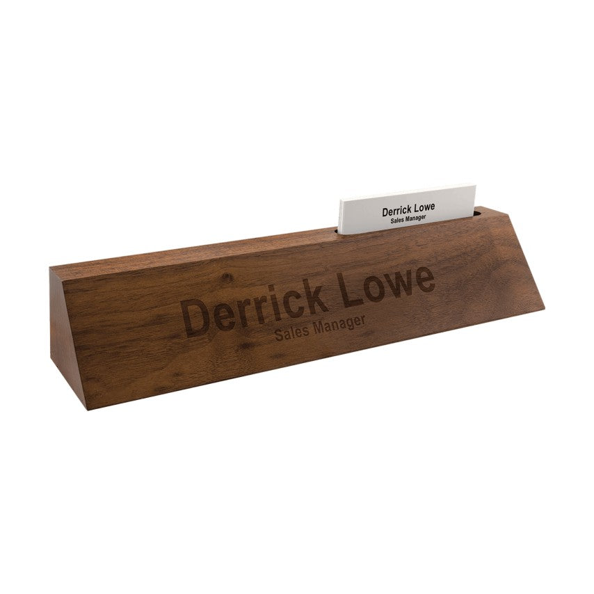 NAMEPLATE - WALNUT