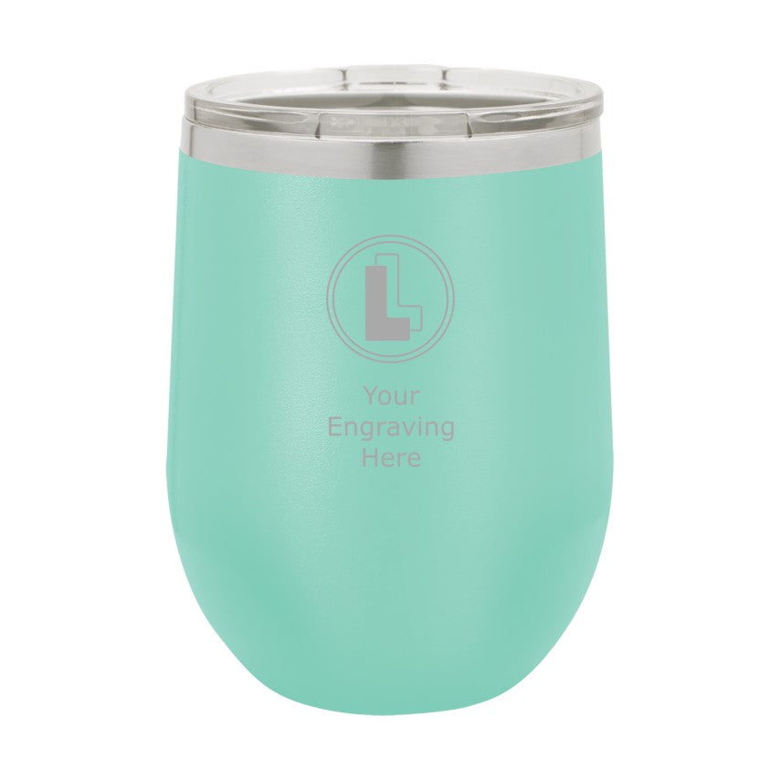 Buy teal POLAR CAMEL 12oz STEMLESS WINE GLASS