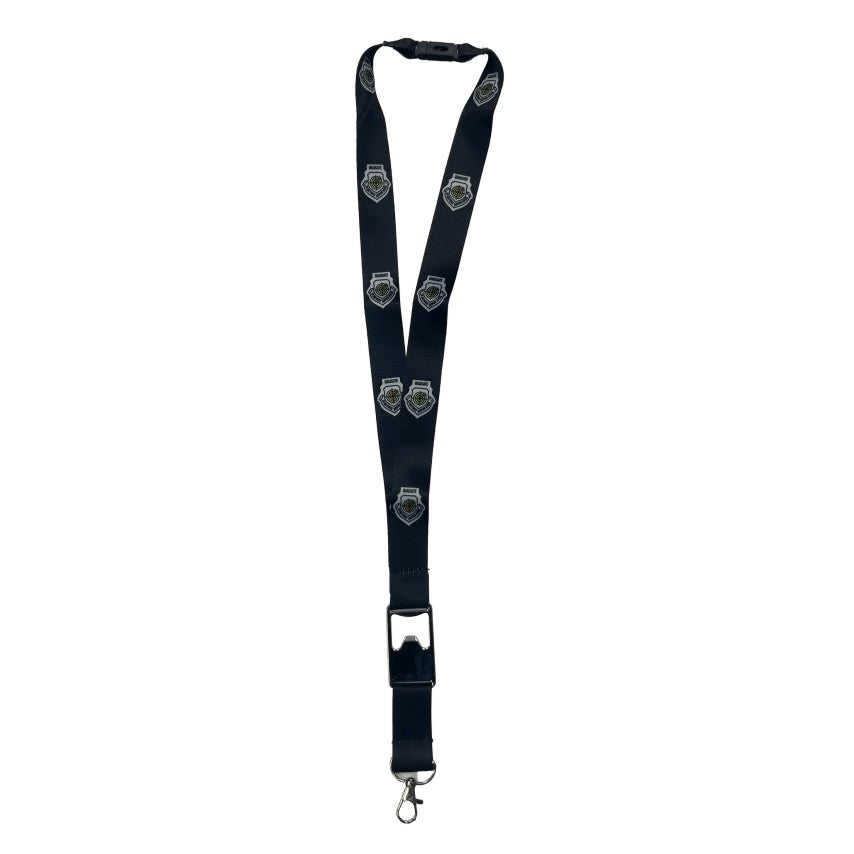 Weapons School Graduate Patch Branded Lanyard with Breakaway Clasp and Bottle Opener. 