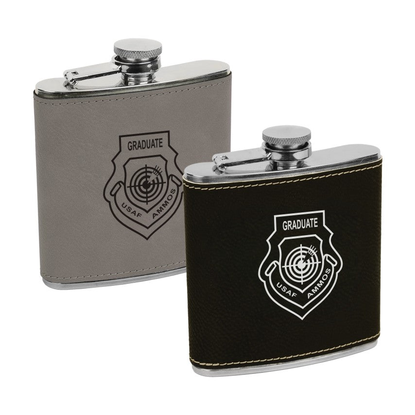 AMMOS LEATHERETTE FLASK