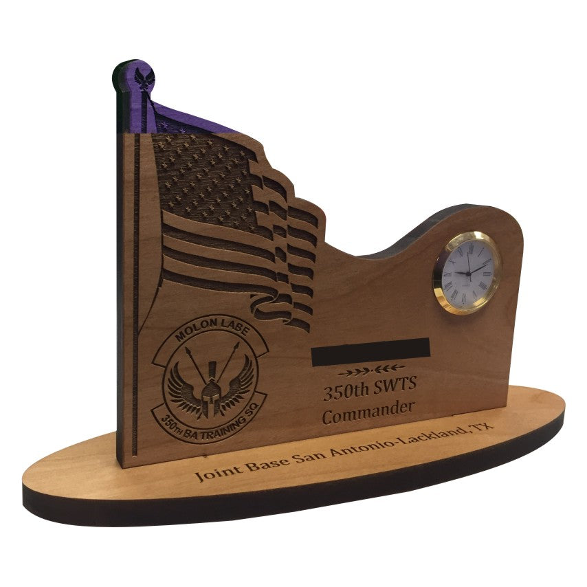 FLAG ALDERWOOD CLOCK