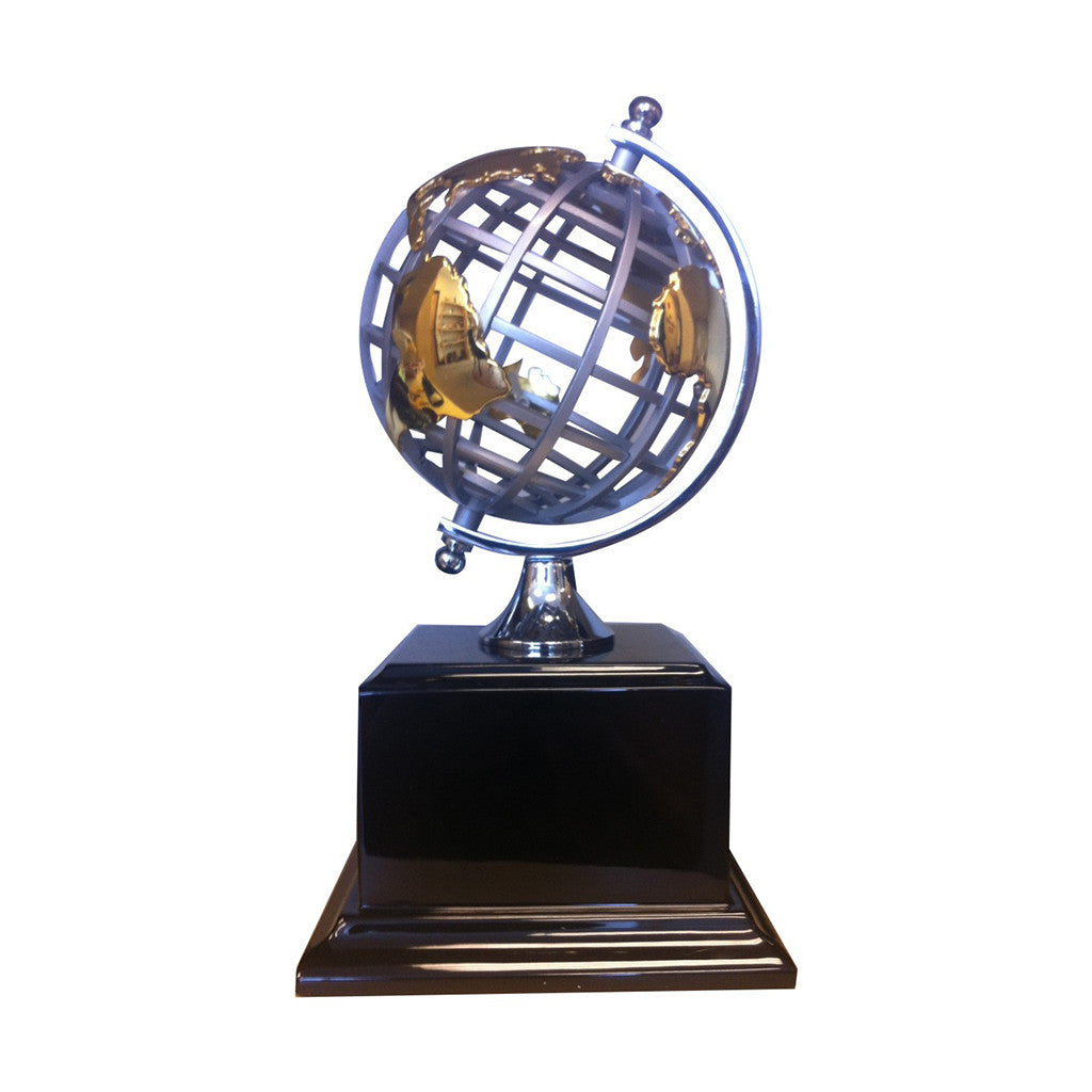 Metal Spinning Globe 